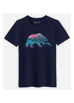 WOOOP Koszulka "Bear Country" w kolorze granatowym ze sklepu Limango Polska w kategorii T-shirty męskie - zdjęcie 189251275