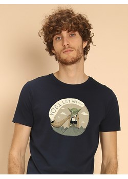 WOOOP Koszulka "Yoda Layheehoo" w kolorze granatowym ze sklepu Limango Polska w kategorii T-shirty męskie - zdjęcie 189251285