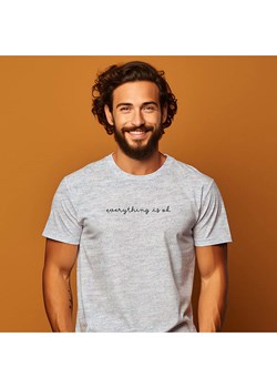 WOOOP Koszulka "Everything is okay" w kolorze szarym ze sklepu Limango Polska w kategorii T-shirty męskie - zdjęcie 189251366