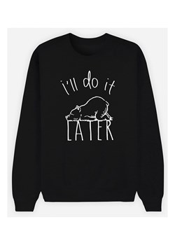 WOOOP Bluza "I'll do it later" w kolorze czarnym ze sklepu Limango Polska w kategorii Bluzy damskie - zdjęcie 189251417