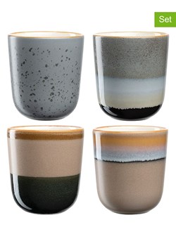 LEONARDO Kubki (4 szt.) w kolorze szaro-beżowym - 330 ml ze sklepu Limango Polska w kategorii Kubki - zdjęcie 189252436