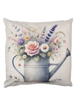 Clayre&amp;Eef Poszewka w kolorze biało-niebieskim na poduszkę - 45 x 45 cm ze sklepu Limango Polska w kategorii Poduszki dekoracyjne - zdjęcie 189252877