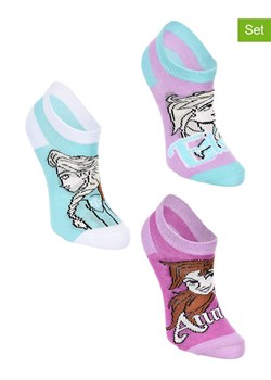 Disney Frozen Skarpety (3 pary) "Kraina Lodu" ze wzorem ze sklepu Limango Polska w kategorii Skarpetki dziecięce - zdjęcie 189253728