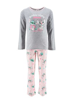 Lilo &amp; Stitch Piżama "Lilo &amp; Stitch" w kolorze szaro-jasnoróżowym ze sklepu Limango Polska w kategorii Piżamy dziecięce - zdjęcie 189253808