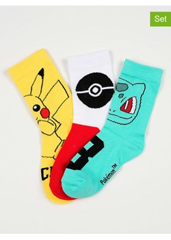 Pokémon Skarpety (3 pary) "Pokemon" w różnych kolorach ze sklepu Limango Polska w kategorii Skarpetki dziecięce - zdjęcie 189253999