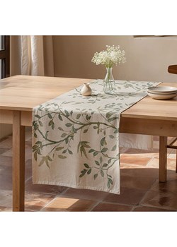 Mint Rugs Bieżnik "Zarza" w kolorze kremowo-zielonym ze sklepu Limango Polska w kategorii Obrusy i bieżniki - zdjęcie 189254469