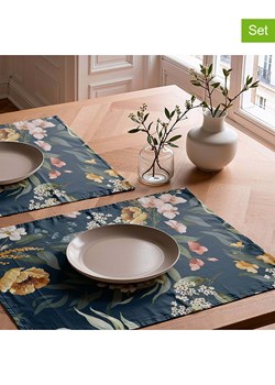 Mint Rugs Podkładki stołowe (2 szt.) "Kendra" w kolorze granatowym - 50 x 40 cm ze sklepu Limango Polska w kategorii Podkładki na stół - zdjęcie 189254509