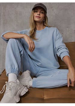Mohito - Błękitna bluza oversize - błękitny ze sklepu Mohito w kategorii Bluzy damskie - zdjęcie 189255109