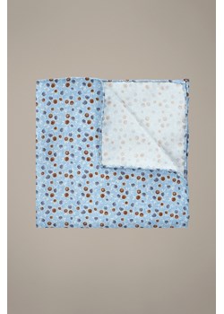Poszetka Błękitna Jedwabna Wzór ze sklepu Lancerto S.A. w kategorii Poszetki i butonierki - zdjęcie 189255207