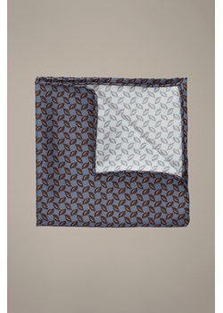 Poszetka Granatowa Jedwabna Wzór ze sklepu Lancerto S.A. w kategorii Poszetki i butonierki - zdjęcie 189255209