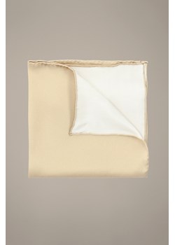Poszetka Beżowa Jedwabna Gładka ze sklepu Lancerto S.A. w kategorii Poszetki i butonierki - zdjęcie 189255215