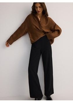 Reserved - Spodnie z szerokimi nogawkami - czarny ze sklepu Reserved w kategorii Spodnie damskie - zdjęcie 189255286