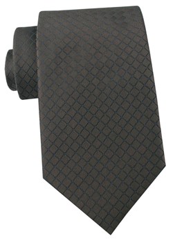 Krawat Męski - Angelo di Monti - Ciemny Brąz, Drobna Kratka KRADM2268 ze sklepu JegoSzafa.pl w kategorii Krawaty - zdjęcie 189255779