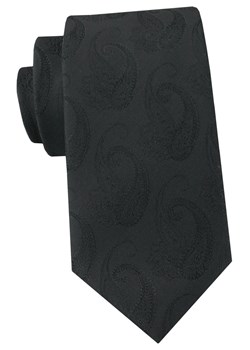 Krawat Męski - Angelo di Monti - Czarny, Faktura Paisley KRADM2285 ze sklepu JegoSzafa.pl w kategorii Krawaty - zdjęcie 189255789
