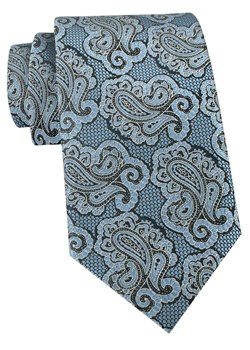 Krawat Męski - Angelo di Monti - Niebieski z Dużym Wzorem KRADM2247 ze sklepu JegoSzafa.pl w kategorii Krawaty - zdjęcie 189255899