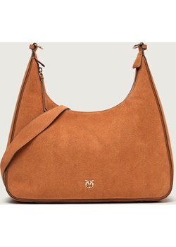 Pinko Hobo MISS PINKO CLASSIC | zamsz ze sklepu Gomez Fashion Store w kategorii Torebki hobo - zdjęcie 189257599