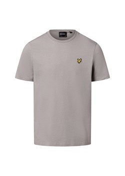 Lyle & Scott T-shirt męski Mężczyźni Dżersej jasny szary jednolity ze sklepu vangraaf w kategorii T-shirty męskie - zdjęcie 189257648