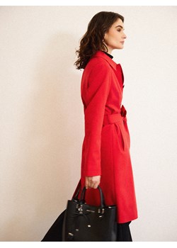 Mohito - Czerwony trencz - czerwony ze sklepu Mohito w kategorii Płaszcze damskie - zdjęcie 189257686