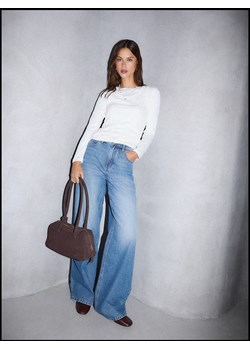 Mohito - Jeansy wide leg - niebieski ze sklepu Mohito w kategorii Jeansy damskie - zdjęcie 189257745