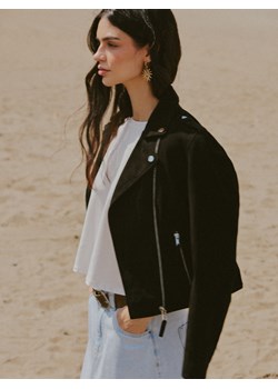 Mohito - Skórzana ramoneska - czarny ze sklepu Mohito w kategorii Kurtki damskie - zdjęcie 189257828