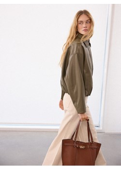 Mohito - Brązowa torebka shopper - brązowy ze sklepu Mohito w kategorii Torby Shopper bag - zdjęcie 189257855