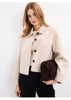 Mohito - Kurtka z wełną - beżowy ze sklepu Mohito w kategorii Kurtki damskie - zdjęcie 189257968