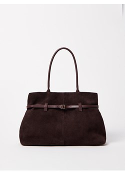 Mohito - Skórzana torebka - ciemnobrązowy ze sklepu Mohito w kategorii Kuferki - zdjęcie 189257977