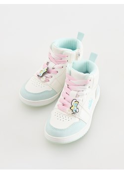 Reserved - Sneakersy za kostkę Smerfy - biały ze sklepu Reserved w kategorii Buty sportowe dziecięce - zdjęcie 189259117