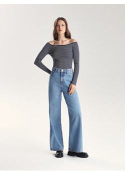 Reserved - Bluzka z prostym dekoltem - wielobarwny ze sklepu Reserved w kategorii Bluzki damskie - zdjęcie 189259148