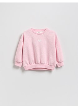 Reserved - Bluza z haftem - różowy ze sklepu Reserved w kategorii Bluzy dziewczęce - zdjęcie 189259258