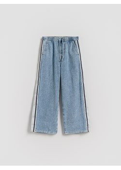 Reserved - Jeansy z lampasem - niebieski ze sklepu Reserved w kategorii Spodnie dziewczęce - zdjęcie 189259799