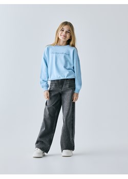 Reserved - Bluza z nadrukiem - jasnoniebieski ze sklepu Reserved w kategorii Bluzy dziewczęce - zdjęcie 189259876