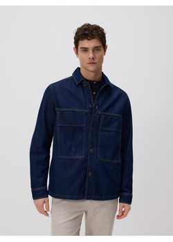 Reserved - Jeansowa koszula comfort fit - granatowy ze sklepu Reserved w kategorii Koszule męskie - zdjęcie 189259975
