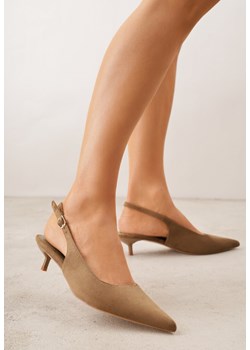 Zielone Sandały Slingback na Szpilce Kaczuszce Vetilia ze sklepu renee.pl w kategorii Czółenka - zdjęcie 189260388