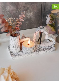 Lucky Bees 4-częściowy zestaw w kolorze biało-czarnym ze sklepu Limango Polska w kategorii Świece i dyfuzory - zdjęcie 189260836