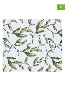 Sauter Podkładki stołowe (4 szt.) w kolorze biało-zielonym - 40 x 35 cm ze sklepu Limango Polska w kategorii Podkładki na stół - zdjęcie 189260867