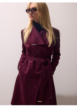 Mohito - Płaszcz z imitacji zamszu - mahoń ze sklepu Mohito w kategorii Płaszcze damskie - zdjęcie 189261197