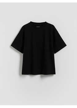 Reserved - Bawełniany t-shirt - czarny ze sklepu Reserved w kategorii T-shirty chłopięce - zdjęcie 189261747