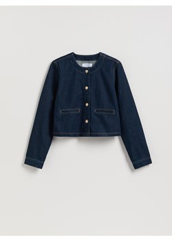 Reserved - Jeansowa marynarka - granatowy ze sklepu Reserved w kategorii Marynarki damskie - zdjęcie 189261927