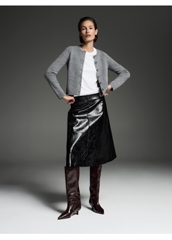 Reserved - Kozaki na obcasie kitten - bordowy ze sklepu Reserved w kategorii Kozaki damskie - zdjęcie 189261948