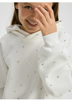 Reserved - Bluza z aplikacjami - złamana biel ze sklepu Reserved w kategorii Bluzy dziewczęce - zdjęcie 189262119