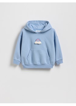 Reserved - Bluza z aplikacją - niebieski ze sklepu Reserved w kategorii Bluzy dziewczęce - zdjęcie 189262179