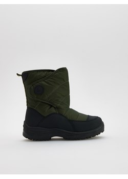 Reserved - Śniegowce na rzepy - zielony ze sklepu Reserved w kategorii Buty zimowe dziecięce - zdjęcie 189262257