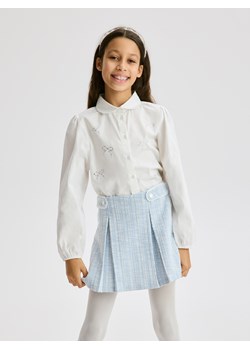 Reserved - Koszula z cyrkoniami - złamana biel ze sklepu Reserved w kategorii Koszule dziewczęce - zdjęcie 189262395