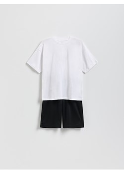 Reserved - Dzianinowy komplet - biały ze sklepu Reserved w kategorii Komplety chłopięce - zdjęcie 189262407