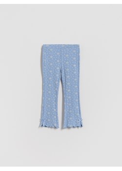 Reserved - Legginsy flare z kokardkami - jasnoniebieski ze sklepu Reserved w kategorii Spodnie dziewczęce - zdjęcie 189262516