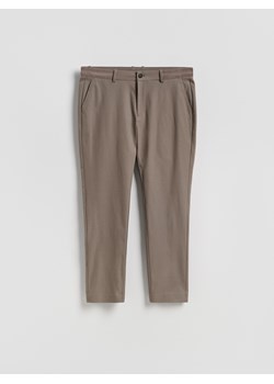 Reserved - Spodnie chino slim fit - brązowy ze sklepu Reserved w kategorii Spodnie męskie - zdjęcie 189262825