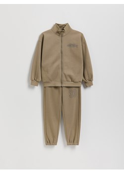 Reserved - Dzianinowy komplet z bawełną - brązowy ze sklepu Reserved w kategorii Komplety chłopięce - zdjęcie 189262836