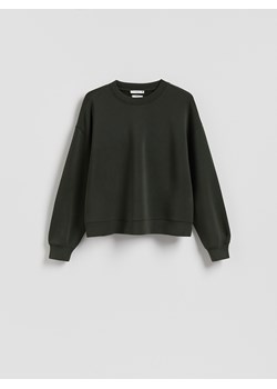 Reserved - Bluza z modalem - ciemnozielony ze sklepu Reserved w kategorii Bluzy damskie - zdjęcie 189262879