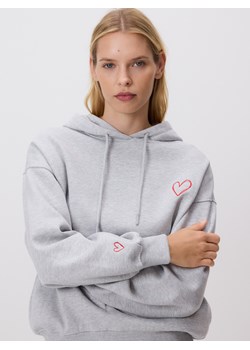 Reserved - Bluza z haftem - jasnoszary ze sklepu Reserved w kategorii Bluzy damskie - zdjęcie 189262939